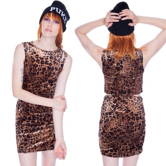 UNIF Dresses & Skirts - BNWT UNIF Nightcat Velvet Cutout Dress